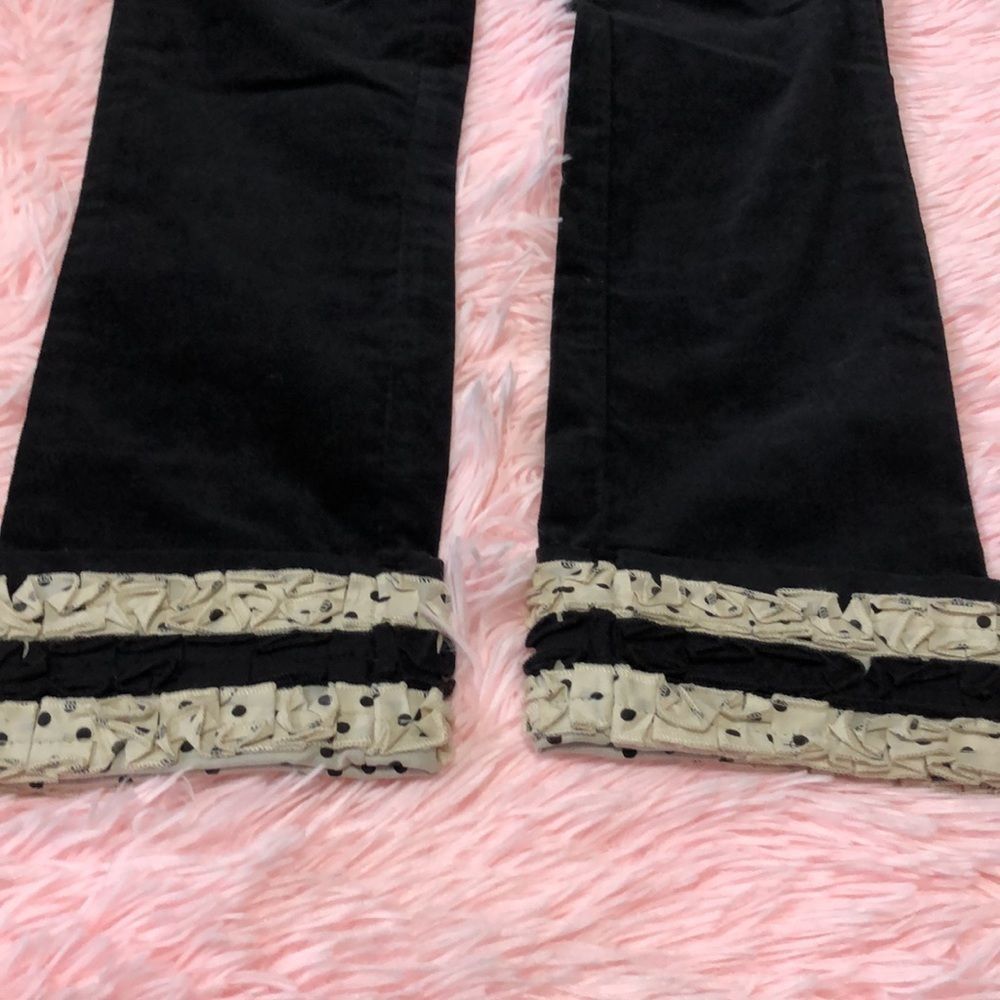 Onekid Velvet Ruffle Pants NWT Size 8 - Picture 2 of 3